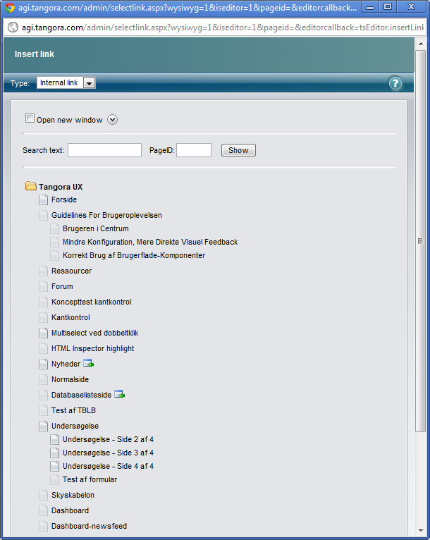 Link properties dialog before | Click for full-size image Link properties dialog before